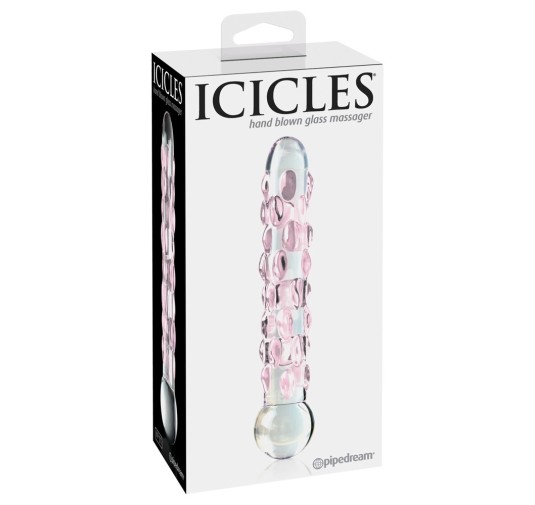 Icicles - Ekskluzywne Szklane Dildo Z Wypustkami